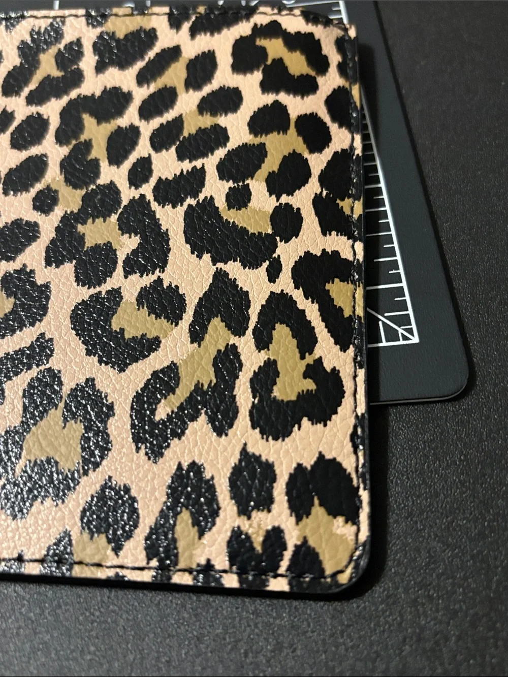 Kate Spade Leopard Print‎ Zip Pouch Wallet - Black & Tan